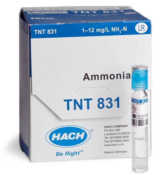 Ammonia TNTplus Vial Test, LR (1-12 mg/L NH₃-N), 25 Tests