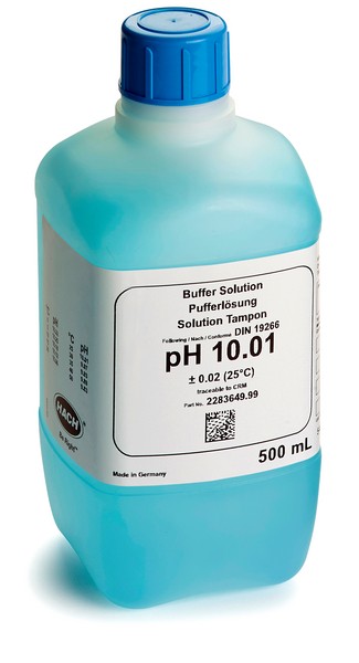 Dung dịch đệm, pH 10.01, Xanh lam có mã màu, 500 mL